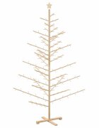 vidaXL Fából készült Karácsonyfa KOTKA 210 cm Bambusz és tömör fenyőfa