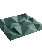 vidaXL Fali panelek 12 db 50 x 50 cm Gyémánt Zöld XPS Hab