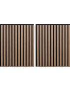 vidaXL Fali panelek 2 db 605 x 60 cm Barna