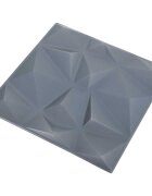 vidaXL Fali panelek 48 db 50 x 50 cm Gyémánt Szürke XPS Hab