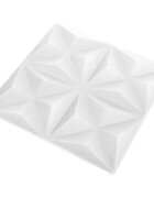 vidaXL Fali panelek 48 db 50 x 50 cm Origami Fehér XPS Hab