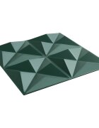 vidaXL Fali panelek 48 db 50 x 50 cm Origami Zöld XPS Hab