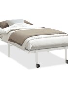 vidaXL fehér acél ágykeret matrac nélkül összecsukható 90x190 cm