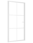vidaXL fehér ESG üveg és alumínium beltéri ajtó 1025 x 2015 cm