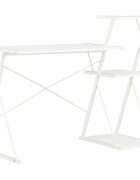 vidaXL fehér íróasztal polccal 116 x 50 x 93 cm