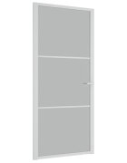 vidaXL fehér matt üveg és alumínium beltéri ajtó 93 x 2015 cm