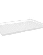 vidaXL fehér pettyes ABS zuhanytálca 80 x 120 x 4 cm