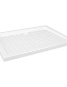 vidaXL fehér pettyes ABS zuhanytálca 90 x 70 x 4 cm