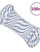 vidaXL fehér polipropilén hajókötél 4 mm 100 m