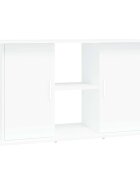 vidaXL fehér szerelt fa akváriumi állvány 101 x 41 x 58 cm