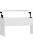 vidaXL fehér szerelt fa dohányzóasztal 80 x 505 x 415 cm