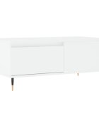 vidaXL fehér szerelt fa dohányzóasztal 90 x 50 x 365 cm