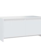 vidaXL fehér szerelt fa dohányzóasztal 90x50x415 cm