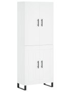 vidaXL fehér szerelt fa magasszekrény 695 x 34 x 180 cm