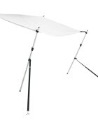 vidaXL fehér T-alakú árnyékolóhosszabbító 170 x 170 x (115-183) cm