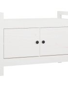 vidaXL fehér tömör fenyőfa előszoba pad 80 x 40 x 60 cm