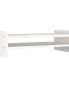vidaXL fehér tömör fenyőfa monitorállvány 50x27x15 cm