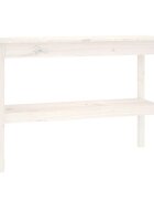 vidaXL fehér tömör fenyőfa tálalóasztal 110 x 40 x 75 cm