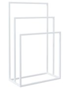 vidaXL fehér vas szabadon álló törölközőtartó 48 x 24 x 79 cm
