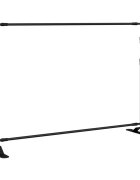 vidaXL fekete acél háttérállvány 305x243 cm