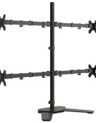 vidaXL fekete acél monitorállvány VESA 75/100 mm