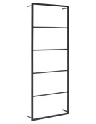 vidaXL fekete acél törölközőtartó 45 x 10 x 115 cm