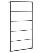 vidaXL fekete acél törölközőtartó 60 x 10 x 116 cm