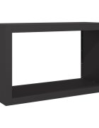 vidaXL fekete acél tűzifatároló 100 x 40 x 60 cm