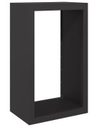 vidaXL fekete acél tűzifatároló 60 x 40 x 100 cm