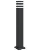vidaXL fekete alumínium kültéri állólámpa 80 cm