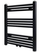 vidaXL Fekete fĂĽrdĹ‘szobai egyenes tĂ¶rĂ¶lkĂ¶zĹ‘tartĂł kĂ¶zponti fĹ±tĂ©ssel 600x764 mm