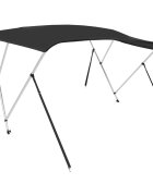 vidaXL fekete háromágú bimini tető 183 x 160 x 137 cm