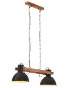 vidaXL fekete ipari függőlámpa 25 W 109 cm E27