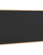 vidaXL fekete krétatábla tömör fenyőfa kerettel 100 x 55 cm