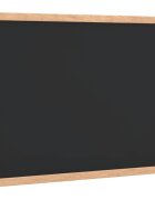 vidaXL fekete krétatábla tömör fenyőfa kerettel 40x30 cm