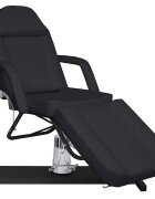 vidaXL fekete masszázsasztal 180 x 62 x (87-112) cm