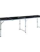 vidaXL fekete összecsukható sörpong-asztal 240 cm