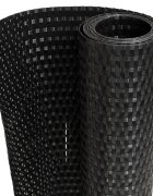 vidaXL fekete polyrattan erkélyparaván 1000 x 80 cm
