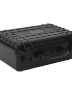 vidaXL fekete PP hordozható repülős tok 47 x 36 x 18 cm