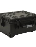 vidaXL fekete PP kerekes repülős tok 58 x 45 x 27 cm