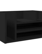 vidaXL fekete szerelt fa asztali szervezĹ‘ 445 x 24 x 25 cm