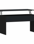 vidaXL fekete szerelt fa dohányzóasztal 102 x 505 x 525 cm