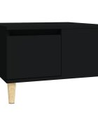 vidaXL fekete szerelt fa dohányzóasztal 55x55x365 cm