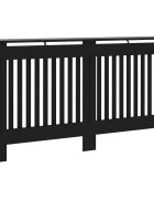 vidaXL fekete szerelt fa radiátorburkolat 152 x 19 x 815 cm