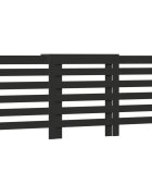 vidaXL fekete szerelt fa radiátorburkolat 205 x 215 x 835 cm