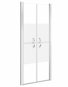 vidaXL félig matt ESG zuhanyajtó 86 x 190 cm