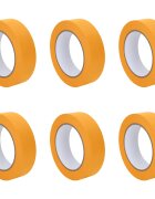 vidaXL Festő Maszkoló Szalagok 6 db Sárga 30mm x 50m Papír