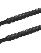 vidaXL Foci Asztal Számlálók 2 db Fekete 30 x 22 x 29 cm HIPS