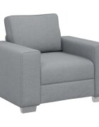 vidaXL Fotel Világosszürke 100 cm szövet