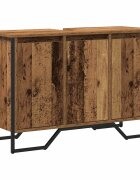 vidaXL Fürdőszobai mosdószekrény Öreg fa 91 x 35 x 60 cm Szerelt fa